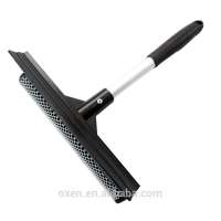 Plastic Car Glass Window Cleaner Squeegee Brush with Sponge and Extensional Handle or Car Brush