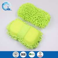 Factory price high quality hot sell green microfiber cleaning window brush car brush